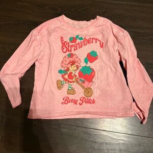 STRAWBERRY SHORTCAKE SHIRT Girls 6/6x Pink Long Sleeve Top T "Berry Patch"